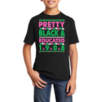 Pretty Black And Educated J15 Founder's Day Aka Women T Shirt Basic Youth T-shirt | Artistshot