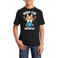 Woof For Initiative Funny Corgi D20 Rpg Tabletop Gamer Dogs T Shirt Basic Youth T-shirt | Artistshot