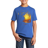 Famous Paintings T  Shirt Island Of New Providence By Albert Bierstadt Basic Youth T-shirt | Artistshot