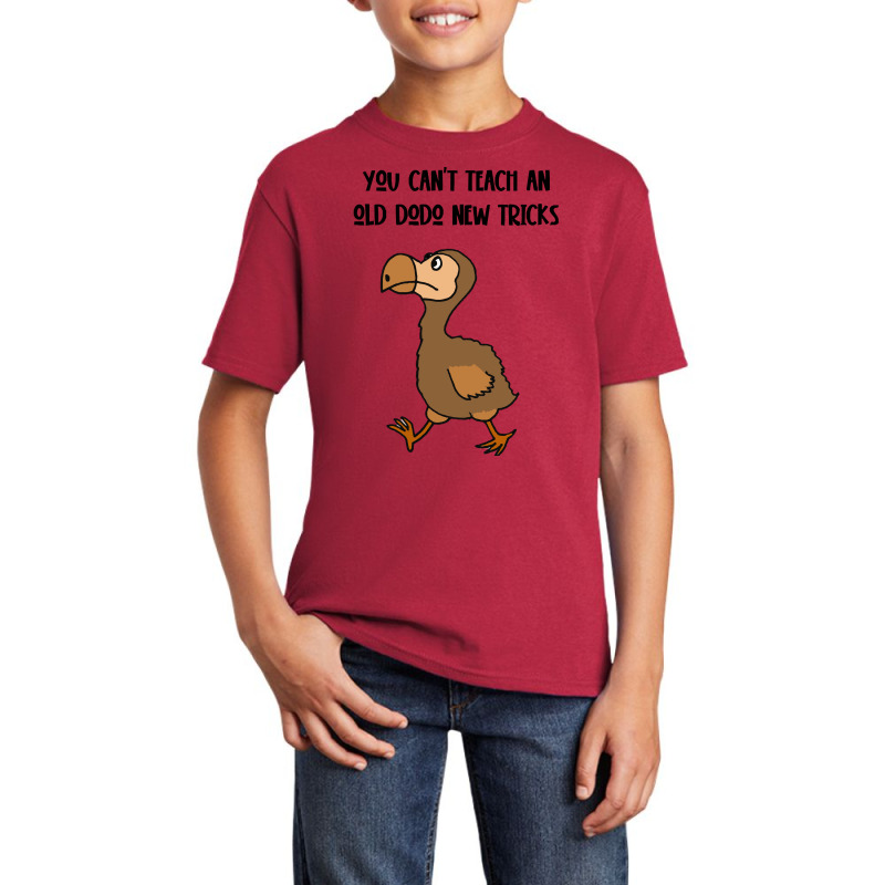 Dodo T  Shirt You Can't Teach An Old Dodo New Tricks Satire T  Shirt Basic Youth T-shirt by giraffeleopard | Artistshot