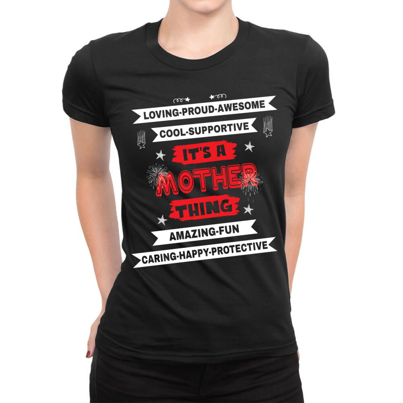 It's A Mother Thing Ladies Fitted T-Shirt by SabriAcar | Artistshot