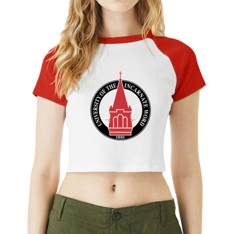 University Of The Incarnate Word Raglan Crop Top by DeonnaPerry | Artistshot