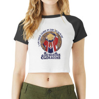 Womens Dungeons & Dragons Dungeon Master I Am Your Guide V-neck Raglan Crop Top | Artistshot