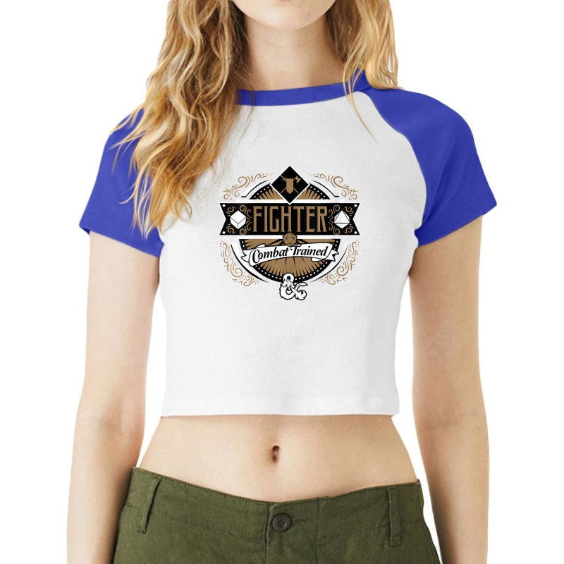 Womens Dungeons & Dragons Fighter Combat Trained V-neck Raglan Crop Top by hotoancuong | Artistshot