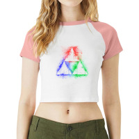 Colours Of The Force Raglan Crop Top | Artistshot