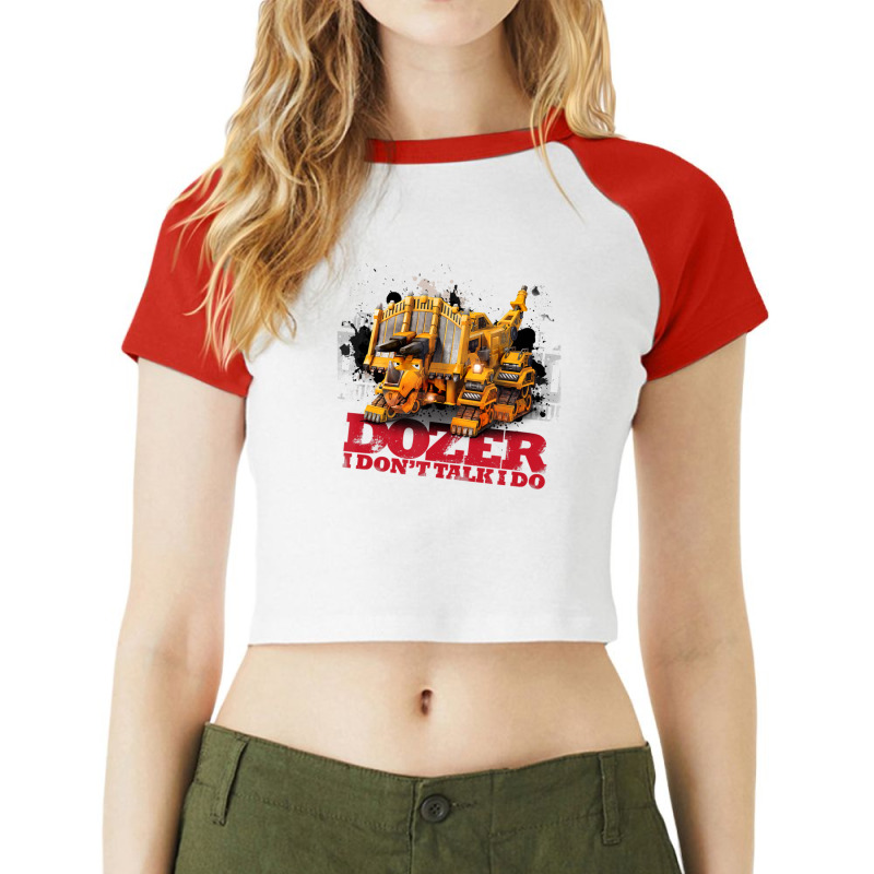 Dinotrux Dozer Raglan Crop Top by BuiDoc | Artistshot