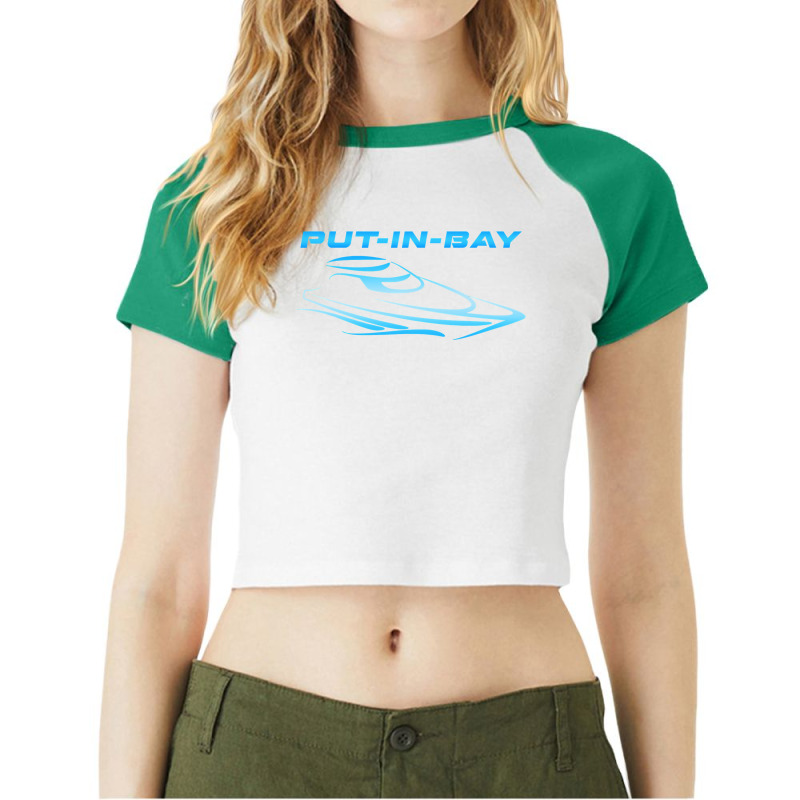 Putinbay South Bass Island Ohio Party Cove Boating Skiing Raglan Crop Top by home12 | Artistshot