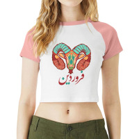 Farvardin Raglan Crop Top | Artistshot