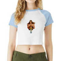 The Barbarian Raglan Crop Top | Artistshot