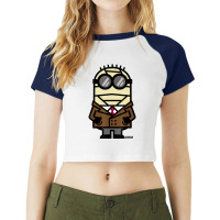 Invisible Halloween Monster Raglan Crop Top | Artistshot