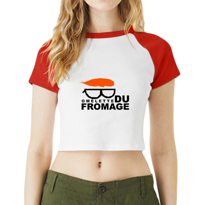 Omelette Du Fromage Gift Raglan Crop Top by ClintonSoto | Artistshot