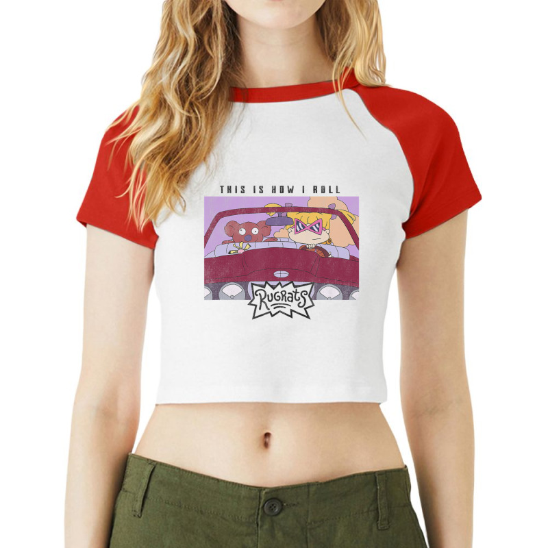 Rugrats Angelica This Is How I Roll Raglan Crop Top by cm-arts | Artistshot