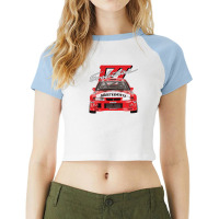 Evo 6 Vi Tme Wrc Ralliart Mitsubish Evolution Enkei Tommi Mäkinen Raglan Crop Top | Artistshot