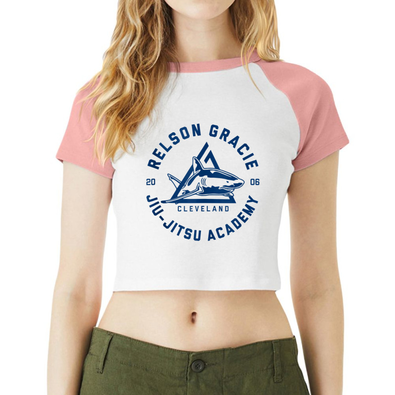 Relson Gracie Jiu Jitsu Cleveland Tank Top Raglan Crop Top by cm-arts | Artistshot