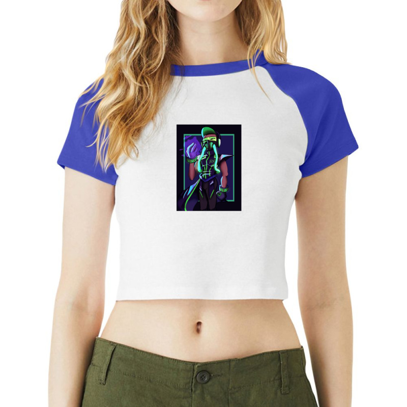 Toxic Tai Gift Raglan Crop Top by IsabelSchmitt | Artistshot