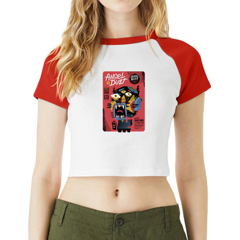 Angel Dust 10 Raglan Crop Top by RobertVanHorn | Artistshot