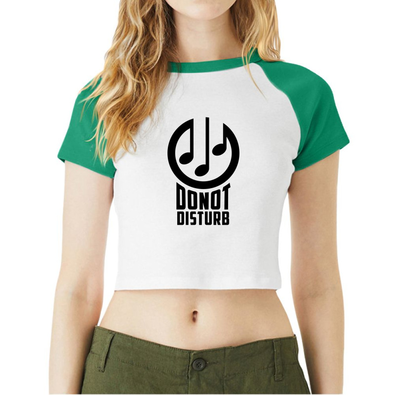 Do Not Disturb - Headphones Music Lovers Raglan Crop Top by FrankJohnson | Artistshot