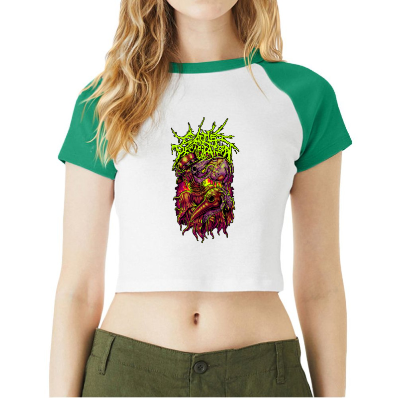 Cattle Decapitation Merch Raglan Crop Top by WilliamStinnett | Artistshot