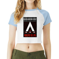 Seven Nation Army, Seven Nation Armys, The Seven Nation Army, Seven Na Raglan Crop Top | Artistshot