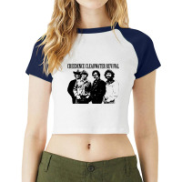 Creedence Clearwater Revival Raglan Crop Top | Artistshot