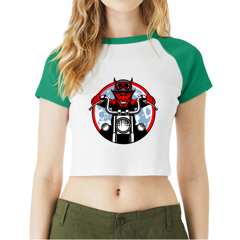 Chopper 2 (luis) Raglan Crop Top | Artistshot