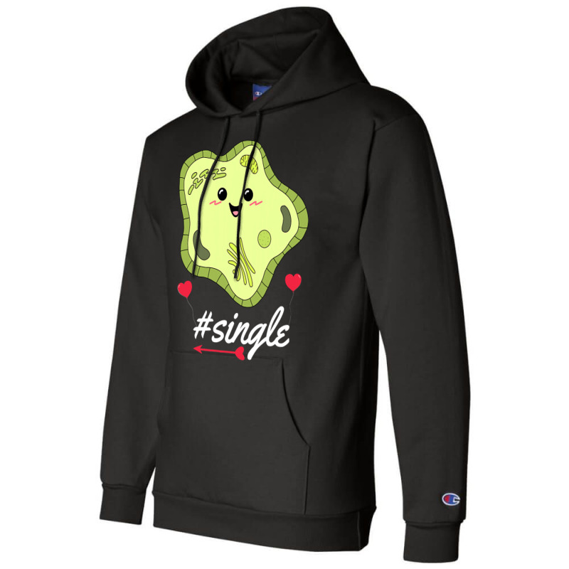 Funny Science Biology Pun Single Cell Valentines D Champion Hoodie | Artistshot