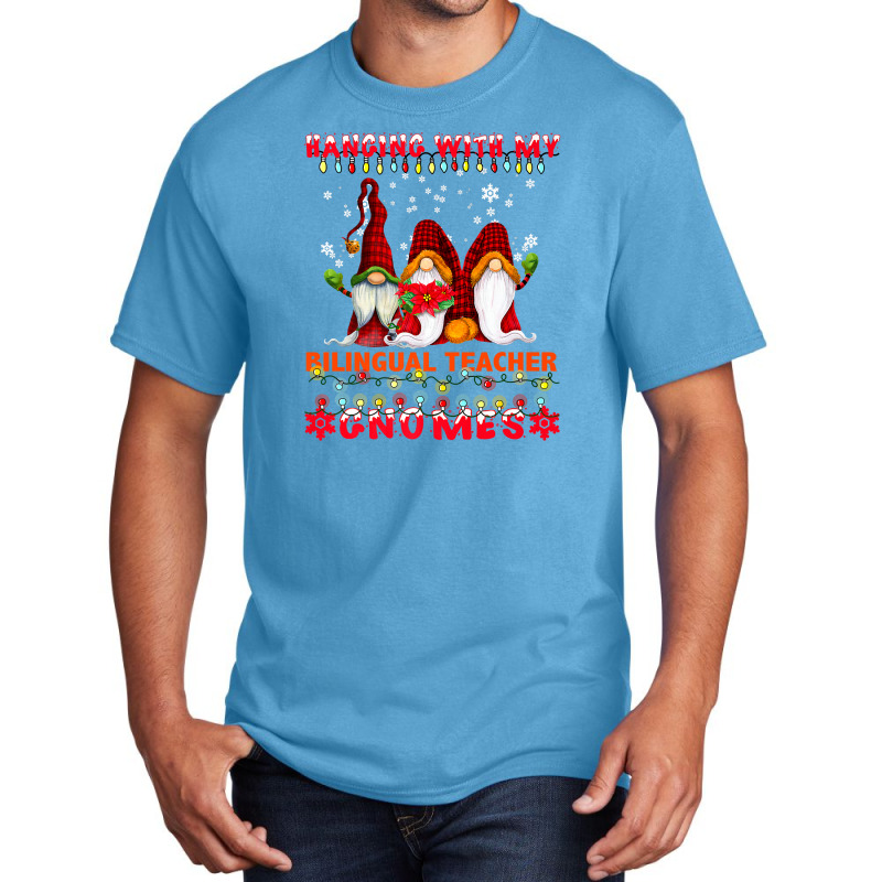 Hanging With My Bilingual Teacher Gnomes Ugly Xmas Matching Premium T Basic T-shirt by Rudy_Glenn | Artistshot