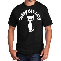 Crazy Cat Lady White Basic T-shirt | Artistshot