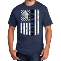 Native American T  Shirt Native American Flag For Native Americans Ora Basic T-shirt | Artistshot