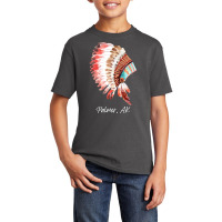 Native Indian Tribal Headdress Art T  Shirt Palmer Alaska Watercolor N Basic Youth T-shirt | Artistshot