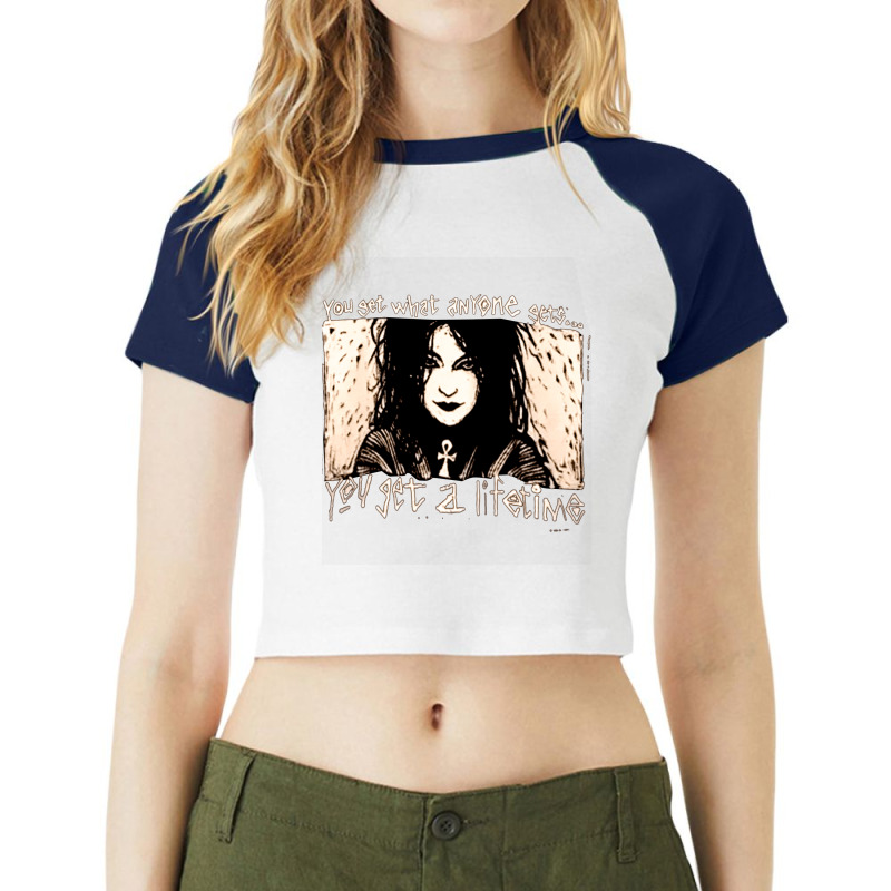 Death Sandman, You Get A Lifetime, Death, Sandman, You, Get A Lifetime Raglan Crop Top by cm-arts | Artistshot