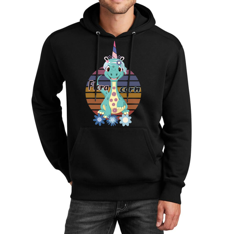 Floracorn Cute Flower Dinosaur Unisex Hoodie | Artistshot