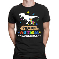 Autism Awareness Proud Grandma Dinosaur T-shirt | Artistshot