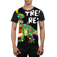 Christmas Dinosaur Kids Boys Men Christmas Lights  Graphic T-shirt | Artistshot