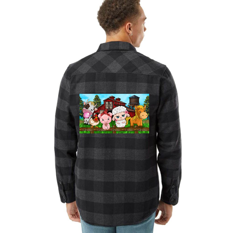 Cute Farm Animals Flannel Shirt by TumblerDesignByShophia | Artistshot