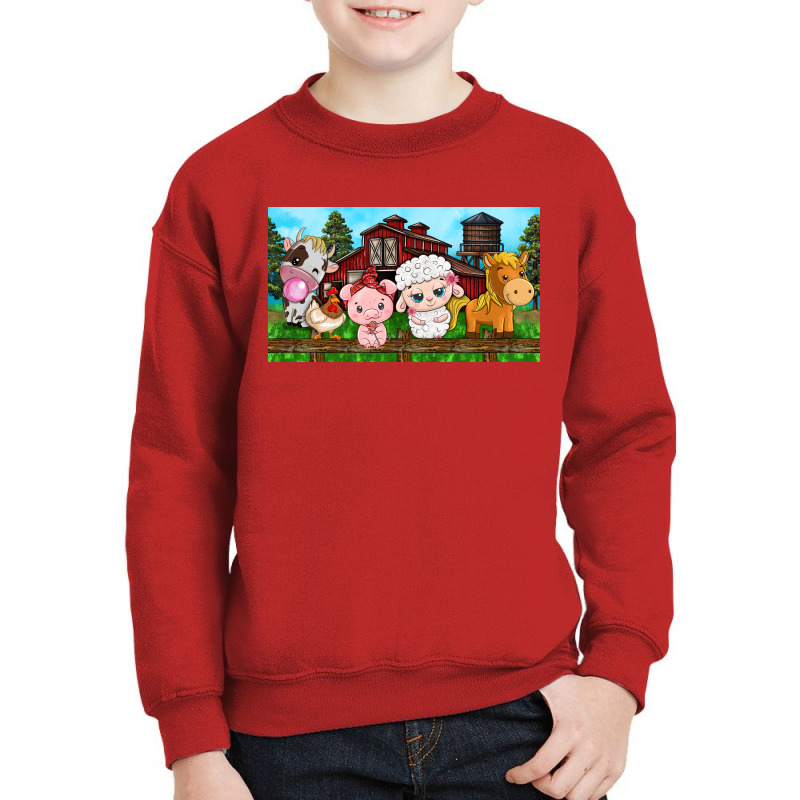 Cute Farm Animals Youth Sweatshirt by TumblerDesignByShophia | Artistshot