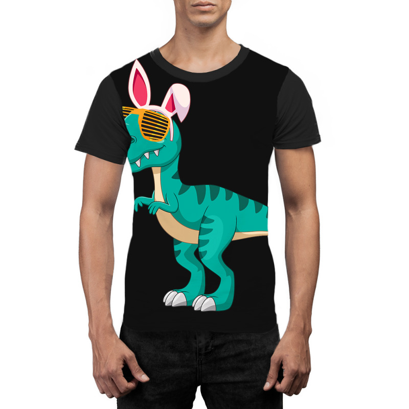 Funny Easter Dino Bunny Dinosaur Trex T Rex Graphic T-shirt | Artistshot