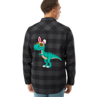 Funny Easter Dino Bunny Dinosaur Trex T Rex Flannel Shirt | Artistshot