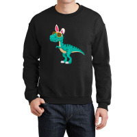 Funny Easter Dino Bunny Dinosaur Trex T Rex Crewneck Sweatshirt | Artistshot