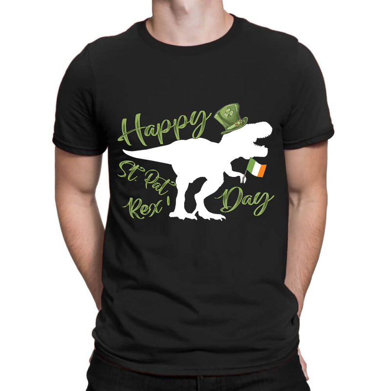 Dinosaur St Patricks Day Shamrock Leprechaun Costu T-shirt | Artistshot