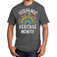 Hispanic Heritage Month Rainbow Gifts Latin Country Flags T Shirt Basic T-shirt | Artistshot