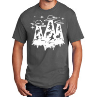 Dinosaur Alien Abduction Ufo T Rex Basic T-shirt | Artistshot