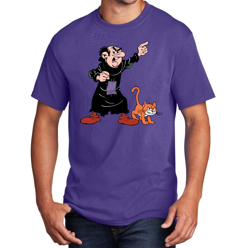 Gargamel And Birba Basic T-shirt by nailuloo | Artistshot