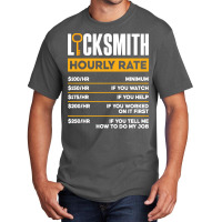 Locksmith Lockpicking Locksmith Hourly Rate Funny Long Sleeve T Shirt Basic T-shirt | Artistshot