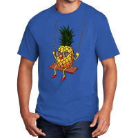 Funny Swinging Pineapple Lover Gift  Cute Swinger Men Women T Shirt Basic T-shirt | Artistshot