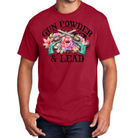 Ladies Gunpowder & Lead Gun Shoot Guns Sports Shooting Range T Shirt Basic T-shirt | Artistshot