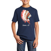 Native Indian Tribal Headdress Art T  Shirt Juneau Alaska Watercolor N Basic Youth T-shirt | Artistshot