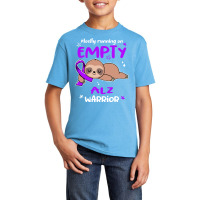 Alzheimers Awareness T  Shirt A L Z Awareness Mostly Running On Empty Basic Youth T-shirt | Artistshot