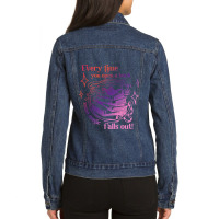 Every Time You Open A Book Some Magic Falls Out Bo Ladies Denim Jacket | Artistshot