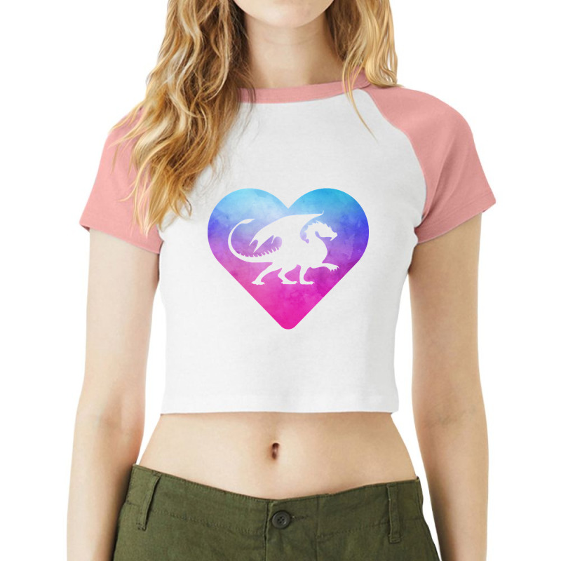 Women Or Girls Dragon Raglan Crop Top by Kenlofu52 | Artistshot